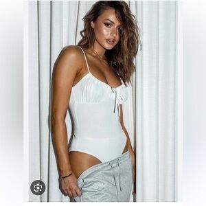 Princess Polly Cara Bodysuit White Medium